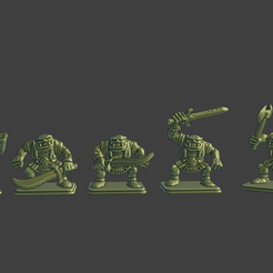 HQ-Orcs-New-Pose.png HeroQuest - 7 Orc Alternatives for Core Set