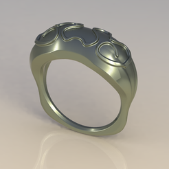 convex-ring-design01.png Archivo STL anillo convexo (tres piezas)・Objeto de impresión 3D para descargar