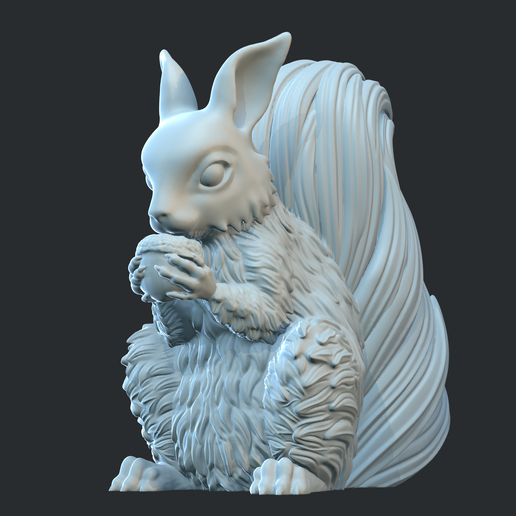 Realistic 3D Squirrel Model - 3D model önizlemesi