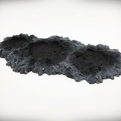 Blast-Crater-Triple-Crater-C-Ash-Angle-2-Vignette.jpg Fichier STL Triple cratère C・Plan pour impression 3D à télécharger