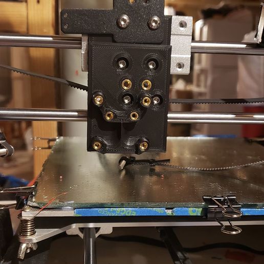Maker Select V2 MK8 mount with Fang Cooling Duct connection 3D model