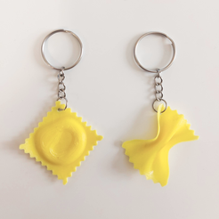 Bow-and-Ravioli-TOP-VIEW-copy.png Pasta Keychain Set