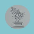 b_175.jpg Guyana Map Medallion CNC Guyana 3d CNC Model