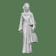 DOWNSIZEMINIS_woman_shopping195a.jpg WOMAN WITH BAG FOR DIORAMA PEOPLE CHARACTER