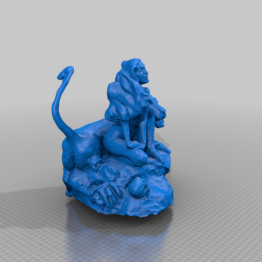 3D Painting Lion Woman 629 main image 1