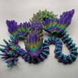 SERPENT VOLANT, QUETZALCOAT, SERPENT AILÉ, ANIMAL DE COMPAGNIE ARTICULÉ FLEXI WIGGLE, IMPRESSION EN PLACE, SERPENT FANTASTIQUE