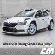 18-oz-fabia-4.jpg Rally Wheels 1/43 Oz Racing Skoda Fabia Rally2 Ixo