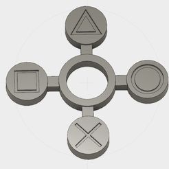 Sans titre-1.jpg Free STL file Playstation Handspinner v2・3D printable model to download