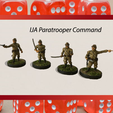 IJA Paratrooper Command.png 28mm IJA Imperial Japanese Army Paratroper Officers WW2 Multi Pose