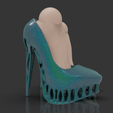 untitled.170.png shoes + foot / 10 3d shoes / model for bjd doll / 3d printing / 3d doll / bjd / ooak / stl / articulated dolls / file