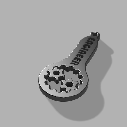 🗝️ MECHANICAL ENGINEER KEYCHAIN・ STL File for 3D printing・Cults