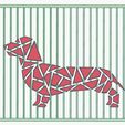 fragmented-Dachshunds-art.jpg Fragmented Dachshunds floating dog - Art- Bridge Stress double as Artistic print