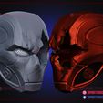 RedHood_Titans_Battle_Damage_Helmet_3d_print_model_11.jpg Red Hood Titans Battle Damage Helmet 3D Print Model