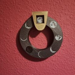 Calendario Perpetuo de las Fases de la Luna, wicca, bruja, sin soportes