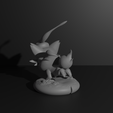 Zorua-Hisui8.png Hisuian Zorua pokemon 3D print model
