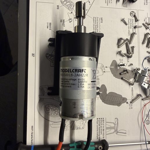 Tamiya motor mount - 3D model önizlemesi