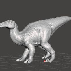 hadrosaurusedmontosaurustoy3.jpg STL file Hadrosaurus Edmontosaurus figure toy miniature model dinosaur monster dnd rpg wildlife・Model to download and 3D print
