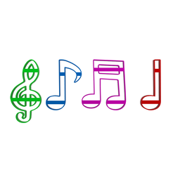 Musical Notes Cutter v1.png STL file Musical Notes Cookie And Fondant Cutter・Design to download and 3D print