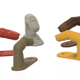 fake_finger_model_02 v14-01.png STL file Fake Fingers Model Practice Training Nail Art False Tips Display Tool - Hooks holder additional suspended towel 3d-print cnc・3D printable model to download