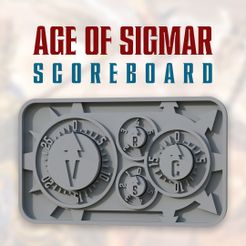 02.jpg STL file Age of Sigmar Scoreboard・3D printer design to download