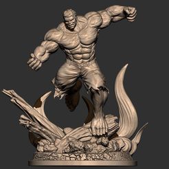 1.JPG STL file Hulk Angry - Super Hero - Marvel 3D print model・3D print model to download