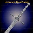 3.jpg Lordsworns Great Sword Cosplay Elden Ring - STL File 3D print model