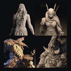 final.jpg STL file Pack Elden Ring - Malenia - Radahn - Radagon - Maliketh・3D printer model to download