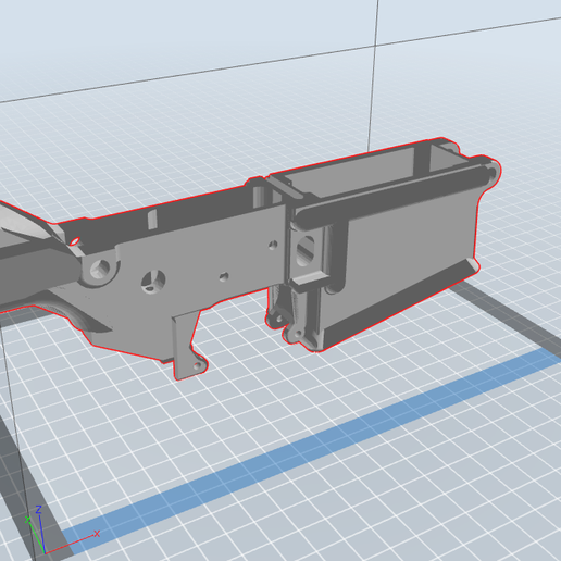 AR-10 Lower receiver 3D model