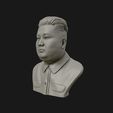 05.jpg 3D Sculpture of Kim Jong un 3D print model
