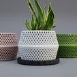 Geometric-Flower-Vase-view-5.jpg Geometric Flower Vase – Modern 3D Printed Decor