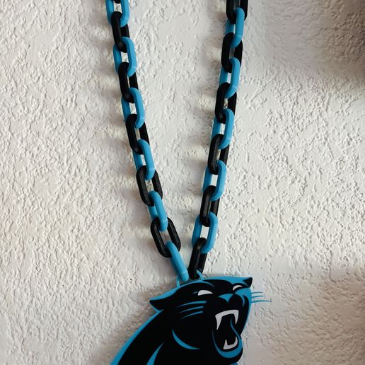 🏈 CAROLINA PANTHERS CHAIN・ STL File for 3D printing・Cults