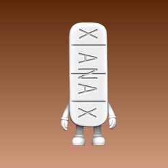 1.jpg Fichier STL Xanax Pill Man・Plan pour imprimante 3D à télécharger