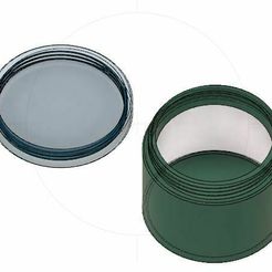 12.JPG Free STL file Pill Box / Bottle / Canister with Lid・3D printing template to download