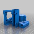 Rav_X_end_motor_acme_TR10x2.jpg Free STL file Rav's prusa / mendel X ends for cylindrical 10x2 trapezoidal derlin nut・Object to download and to 3D print