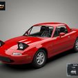 Mazda-MX-5-511.jpg Mazda MX-5 Miata - Iconic Japanese Roadster - Highly Detailed 3D Print Model