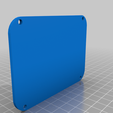 backplate.png Fallout Wall Style Termal Case to hold Raspberry PI & 3.5" Screen Vented