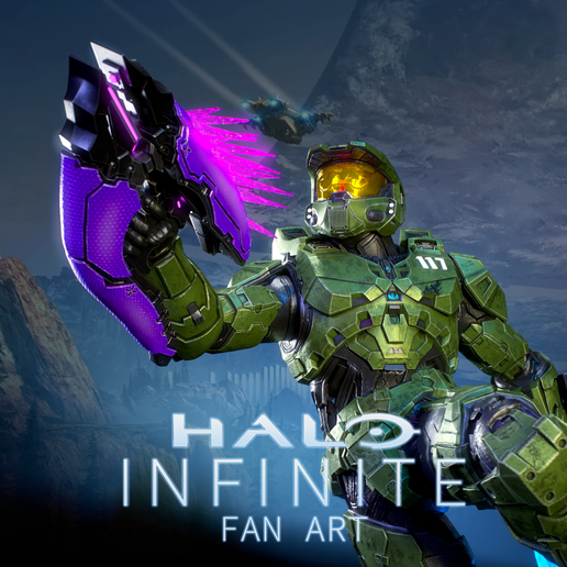 Preview-logo.png Halo Infinite Fanart - Master Chief 3d print figurine