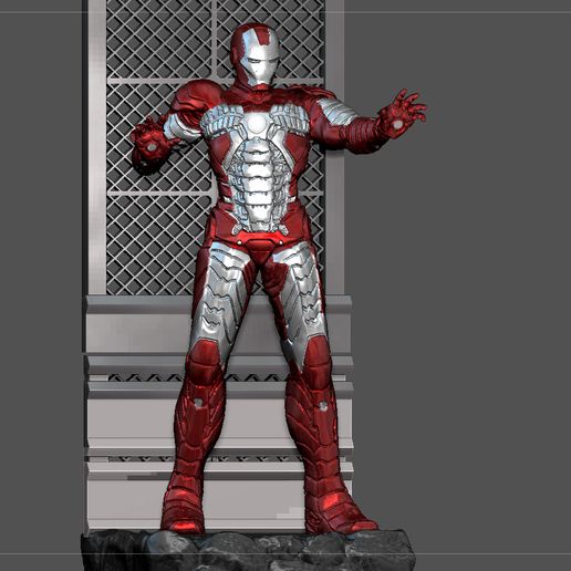 特撮 IRON MAN Mark 5 Iron Man MK5 Statue STL — Nikko Industries