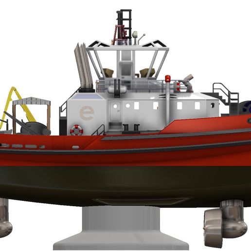 🚁 Modern Azimuth Propelled Rotor Tug・ 3MF File for 3D printing・Cults