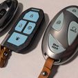 1212.jpeg Hyundai Key Fob Replacement Shell 3D Model – Compact Design - Compatible with Ioniq and other Hyundai's  (Digital Download)