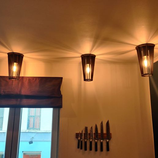 hexagon ceiling light 3D model