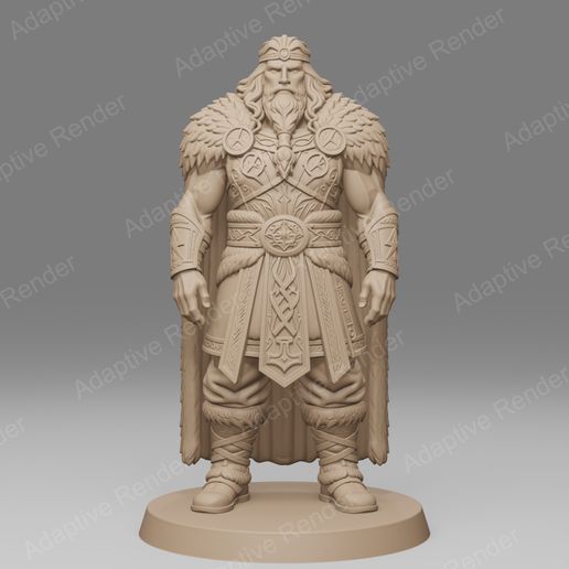 Thor STL + v2 remove Tabletop for 3D Printing, Norse God Fantasy Miniature, Tabletop RPG Warrior, Resin & FDM Model Digital Download
