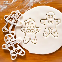 two-guys.webp Set Mature Gingerbreads Cookie Cutter - Galletas de Jengibre Cortador de Galletas