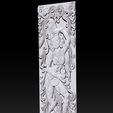 011.jpg Lord Vishnu as Mohini with Amrit Kalash  CNC carving