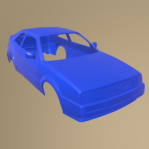 Stl File Volkswagen Corrado G60 1988 Printable Car Body・model To