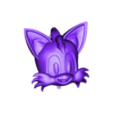 Sonic_And_Tails_Tails_Head.stl Sonic And Tails -Flying Pose version-Sega game mascot -Fanart