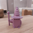 untitled.png 3D Wizard Figure Decor with 3D Stl File & 3D Printing, Kids Toy, Wizard Mini, 3D Printed Decor, Wizard Gifts, Figure Print, Wizard Hat