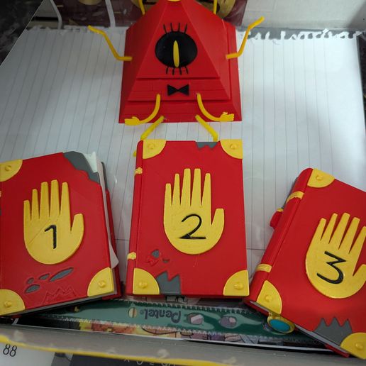 👾 0210 Mystery journals from Gravity Falls・3D Print with the