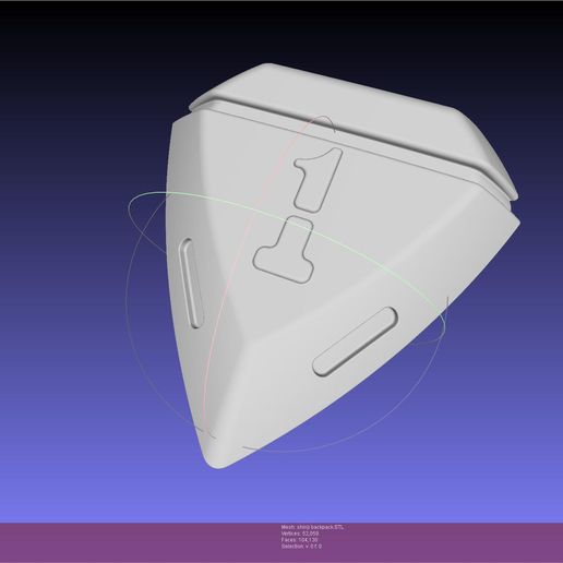 Evangelion Rebuild Shinji Backpack 3D model