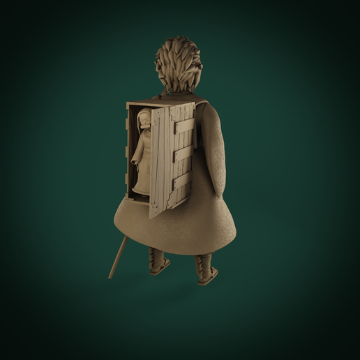 tanjiro_matcap0007.png Tanjiro Kamado (and Nesuko) - Demon Slayer 3D print model